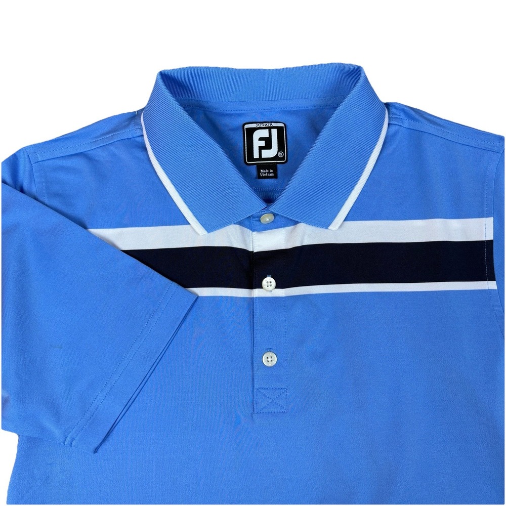 FootJoy Junior Boys Polo Shirt Short Sleeve Athletic‎ Fit Golf Performance XL